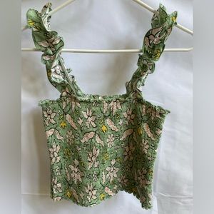 Aerie Ruffle Crop Tank Size XXS